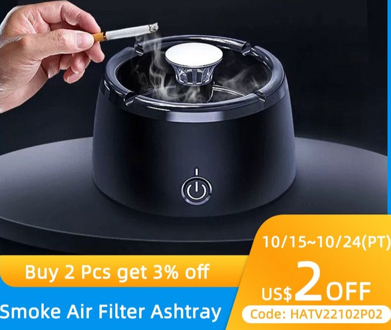 Smart Portable Smoke Removal Ashtrays